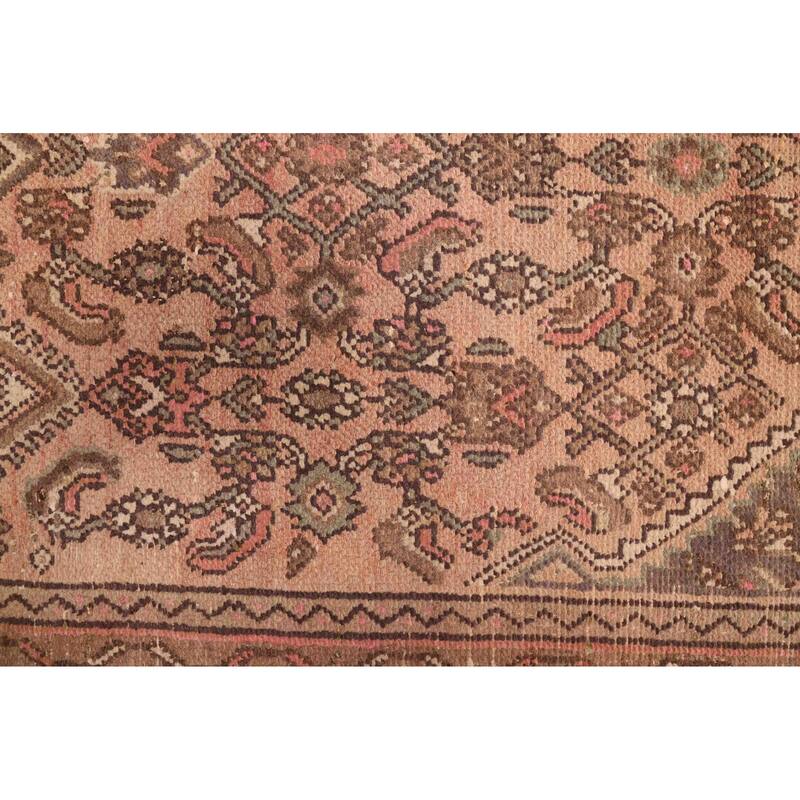 ECARPETGALLERY Hand-knotted Antalya Vintage Copper Wool Rug - 3'7 x 9'9