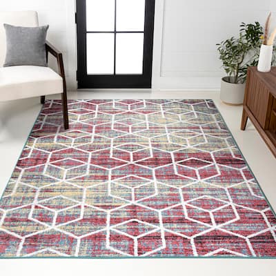 JONATHAN Y Cole Blocks Modern Geometric Area Rug