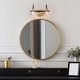 preview thumbnail 13 of 14, 2/3/4-Light Modern Gold Bathroom Vanity Light Clear Glass Wall Sconce Lighting
