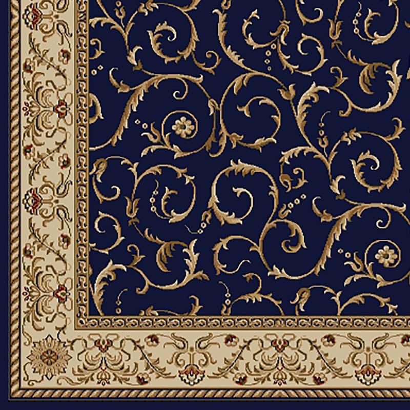 Admire Home Living Amalfi Transitional Scroll Pattern Area Rug