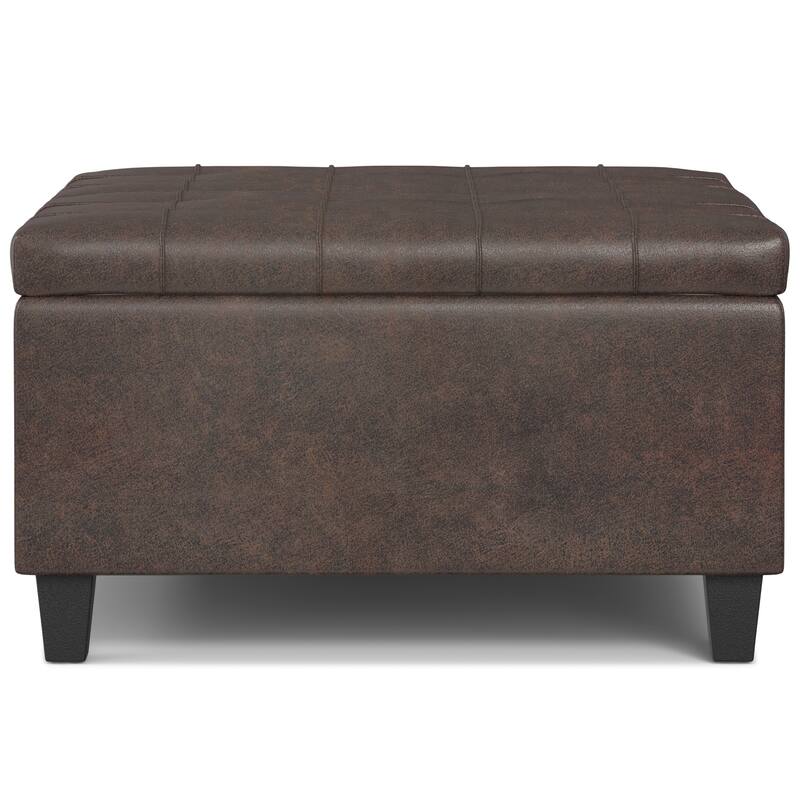 WYNDENHALL Elliot 30 inch Wide Transitional Square Table Ottoman