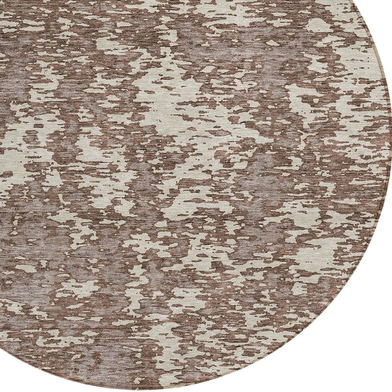 HomeRoots Abstract Transitional Rectangle Outdoor Rug