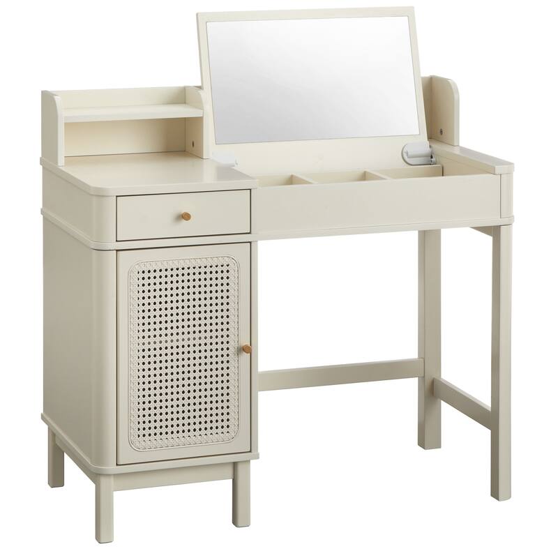 Lifestorey Bayview Rattan Vanity Set