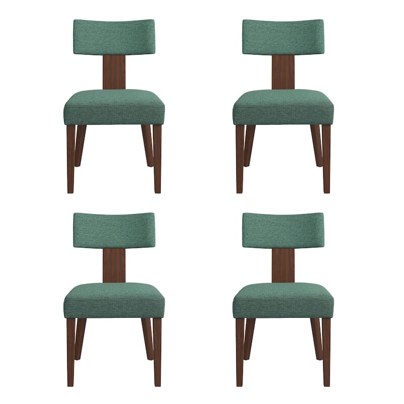 Solid Wood (2/4/6-Piece Set) Upholstered Dining Chairs - 19.1"D x 19.4"W x 33.6"H