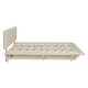preview thumbnail 45 of 58, Velvet Platform Bed with LED Lighting and Storage, Queen Size