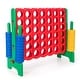 preview thumbnail 1 of 20, Jumbo 4-to-Score Giant Game Set with 42 Jumbo Rings and Quick-Release Slider - 47.5" x 17" x 41" (L x W x H)