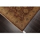 preview thumbnail 7 of 8, Hand Knotted Brown New Zealand Wool Oriental Area Rug(6x9) - 5' 11'' x 8' 11''
