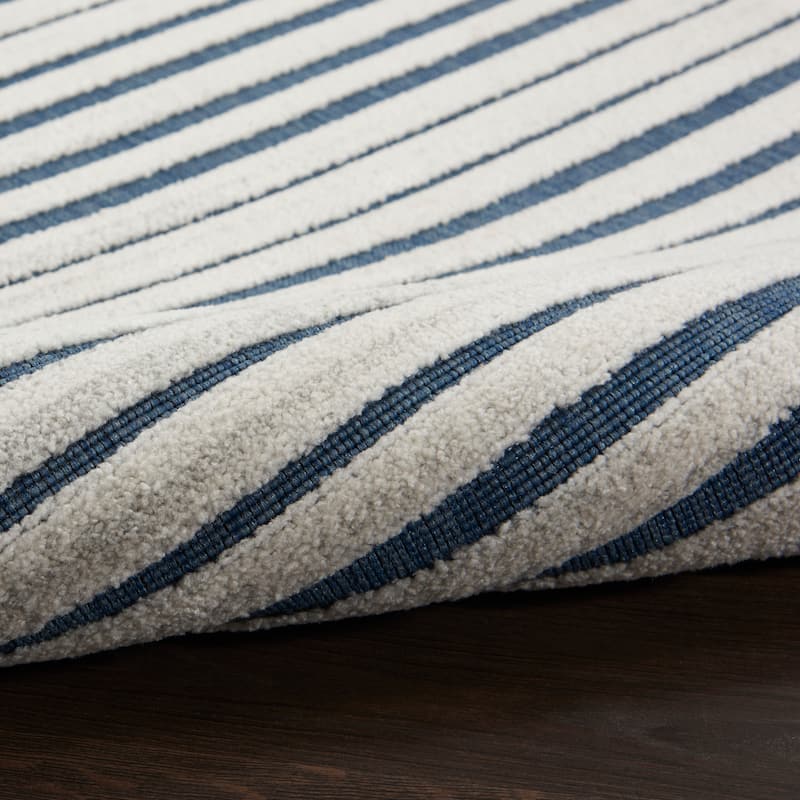 Nourison Calobra Traditional Geometric Stripe Indoor Outdoor Striped Area Rug
