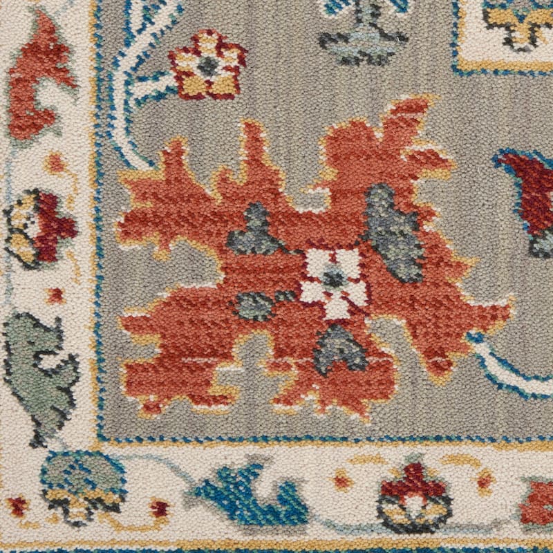 Nourison Parisa Traditional Bordered Floral Area Rug