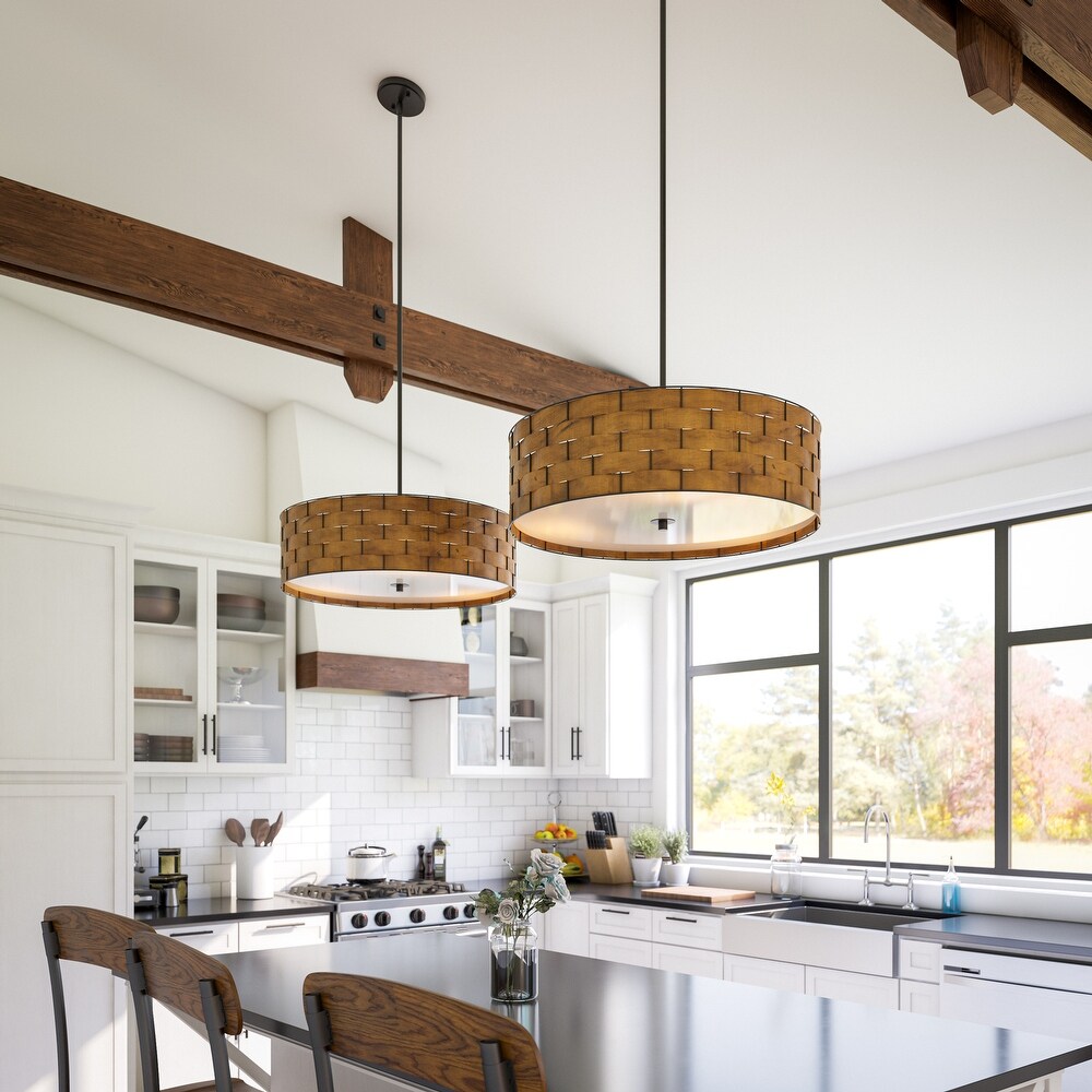 Drum, Wood Pendant Lights | Find Great Ceiling Lights Deals ...