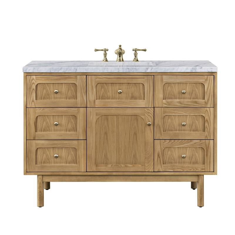 James Martin Vanities Laurent 48" Single Vanity, Light Natural Oak