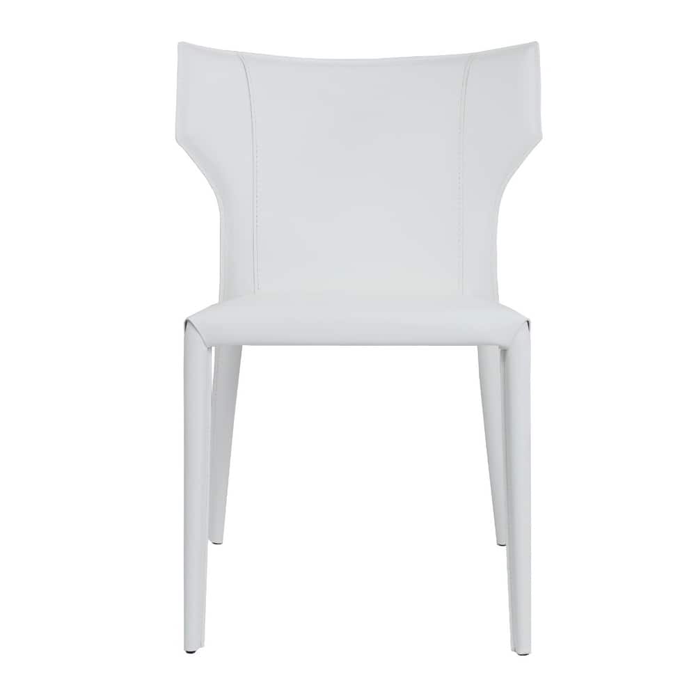 Adoro (Single) Mid-century Modern Wingback Leather Dining Chair