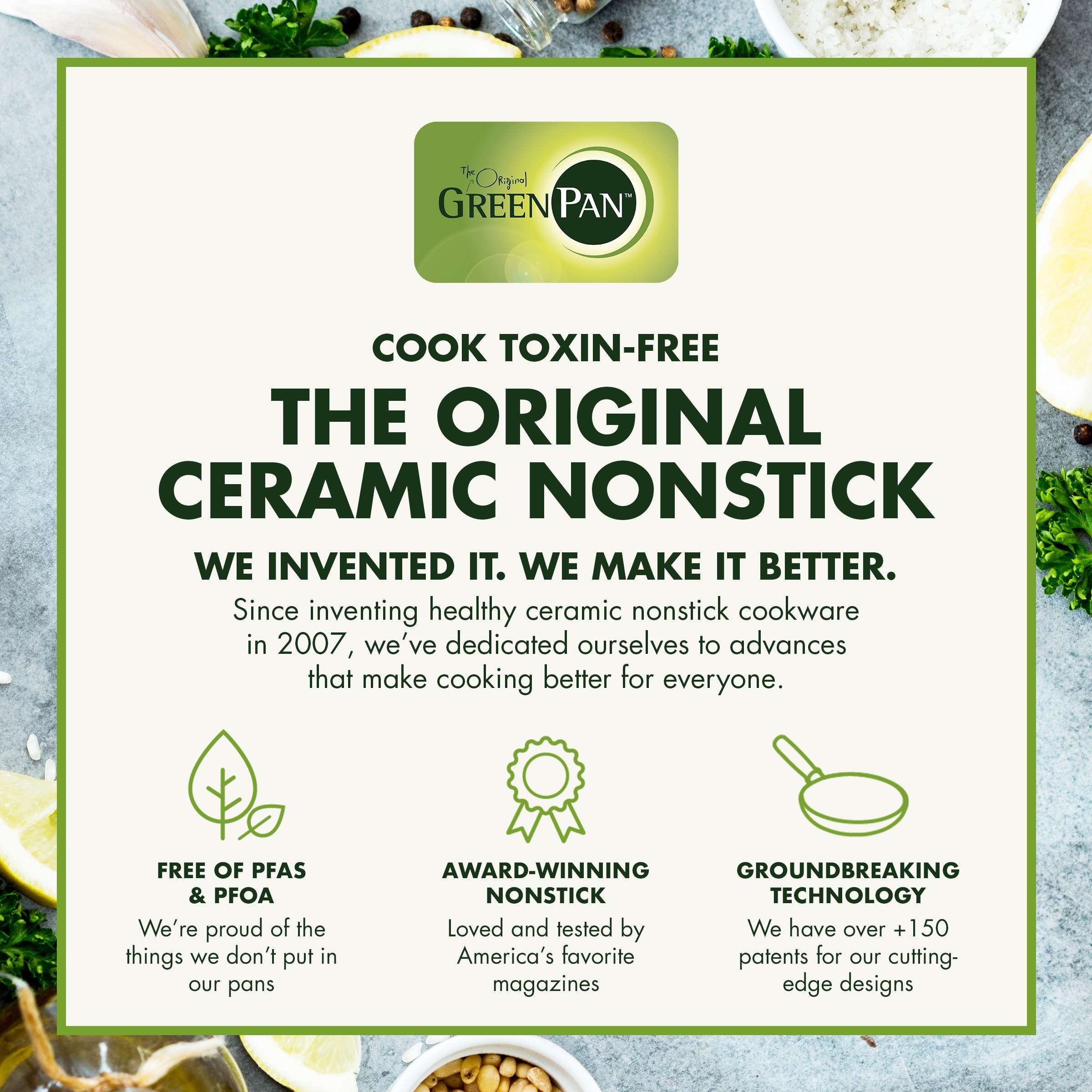 GreenPan Valencia Pro Healthy Ceramic Nonstick 2-Qt. Saucepan with Lid