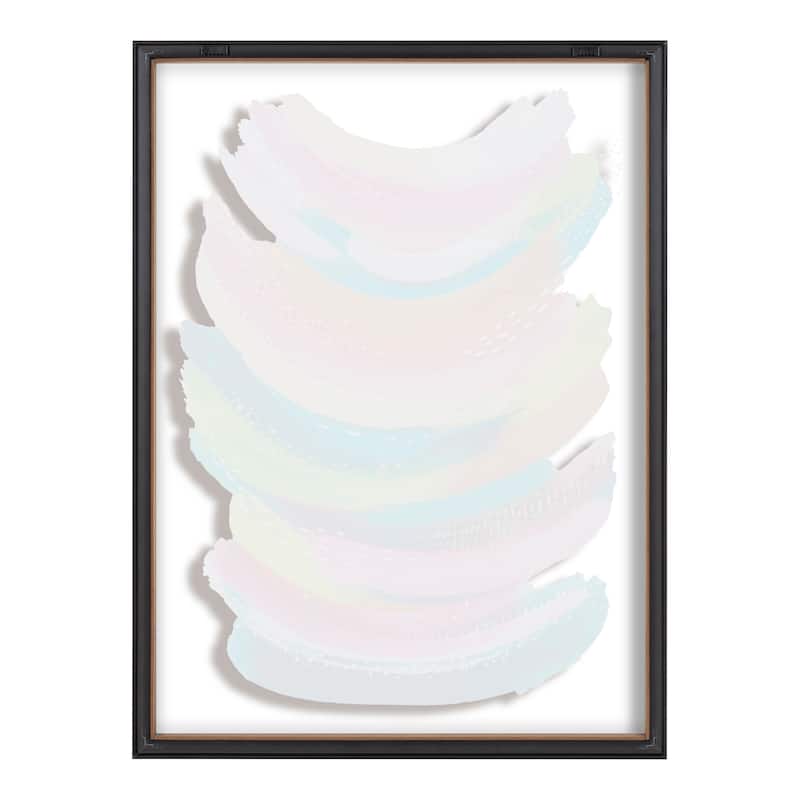 Kate and Laurel Blake Bright Abstract Framed Glass Art by Ettavee
