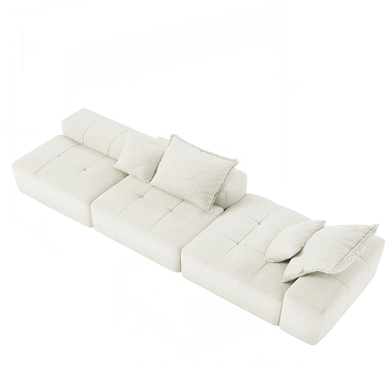 Comfortable Oversized Sectional Sofa with Multiple Functions and Stylish Design