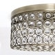 preview thumbnail 40 of 40, Silver Orchid Bergman 12-inch Elipse Round Flushmount