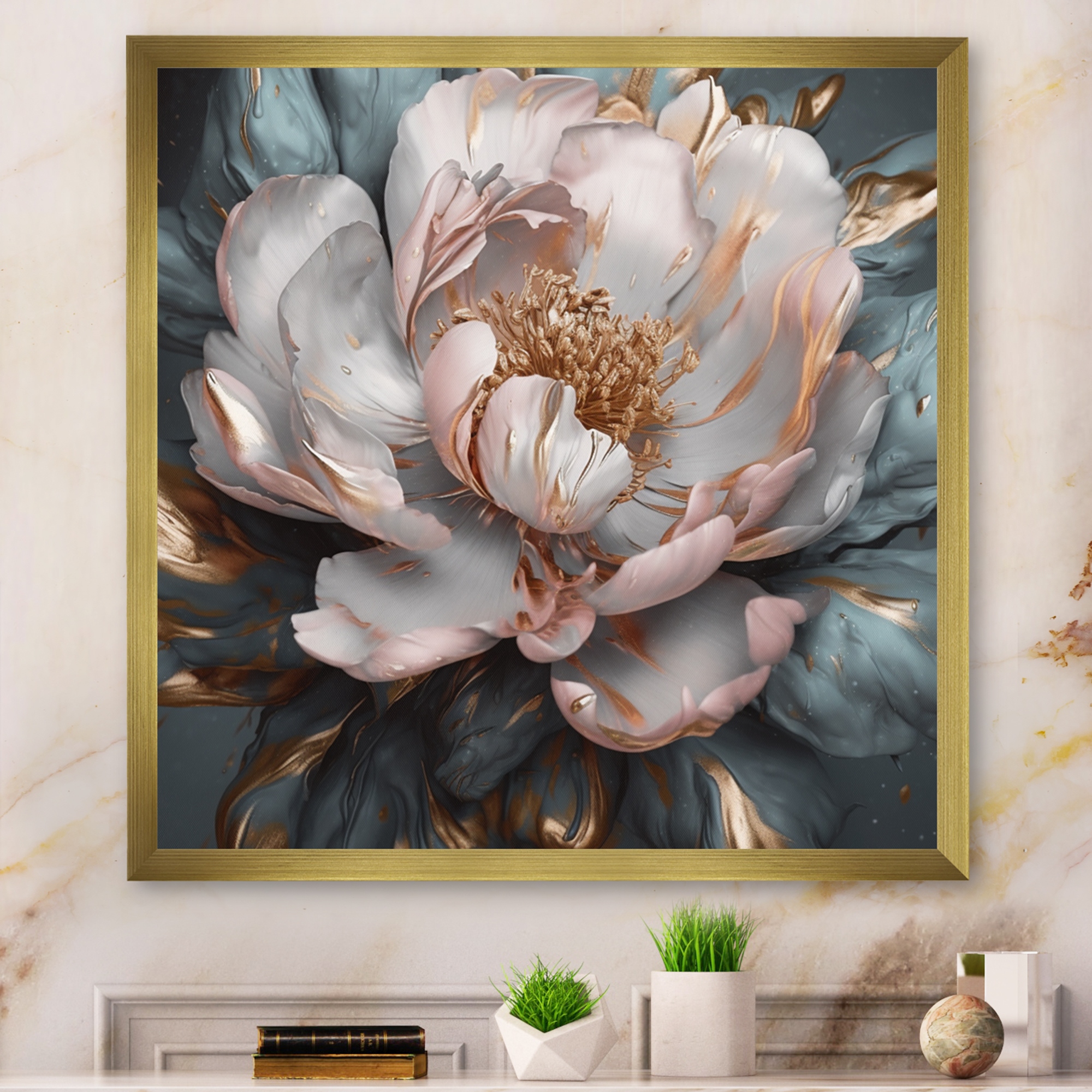 Peony wall art discount