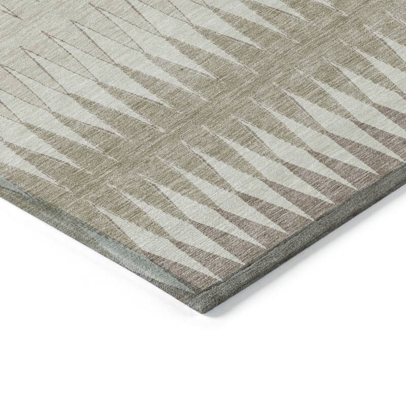 HomeRoots Striped Transitional Rectangle Outdoor Rug