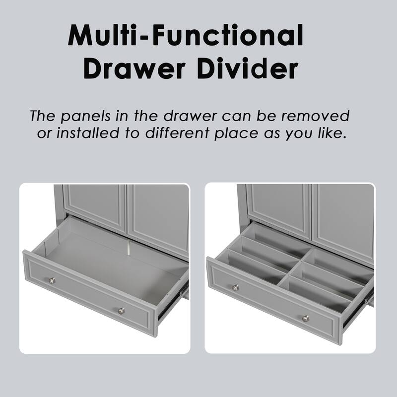 Roomfitters 30" Bathroom Vanity with Sink Combo, Multi-Functional Cabinet with Doors and Drawer, Solid Frame, MDF
