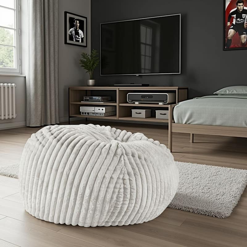 Bridgevine Home Sky Luxe 40 inch Memory Foam Lounger - Minky Dove Grey