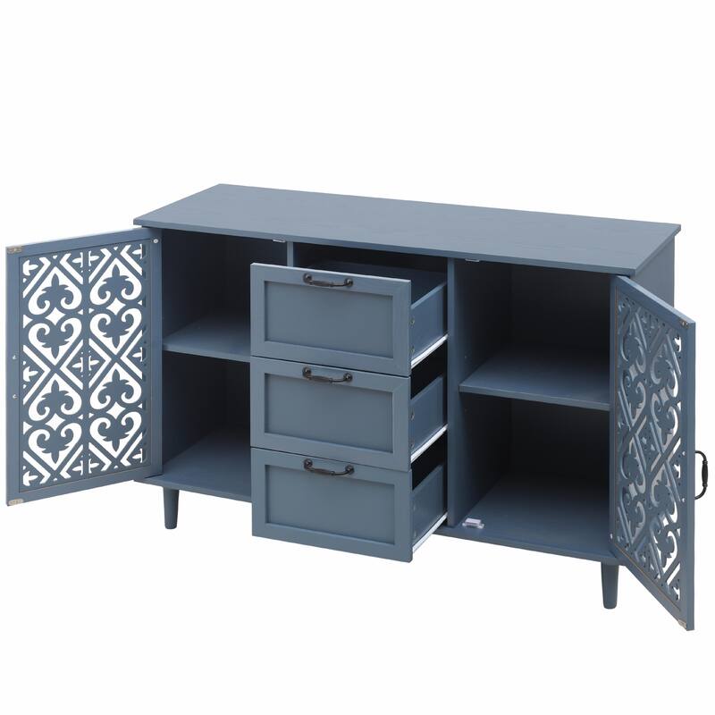 Accent Storage Cabinet with 2 Doors and 3 Drawers