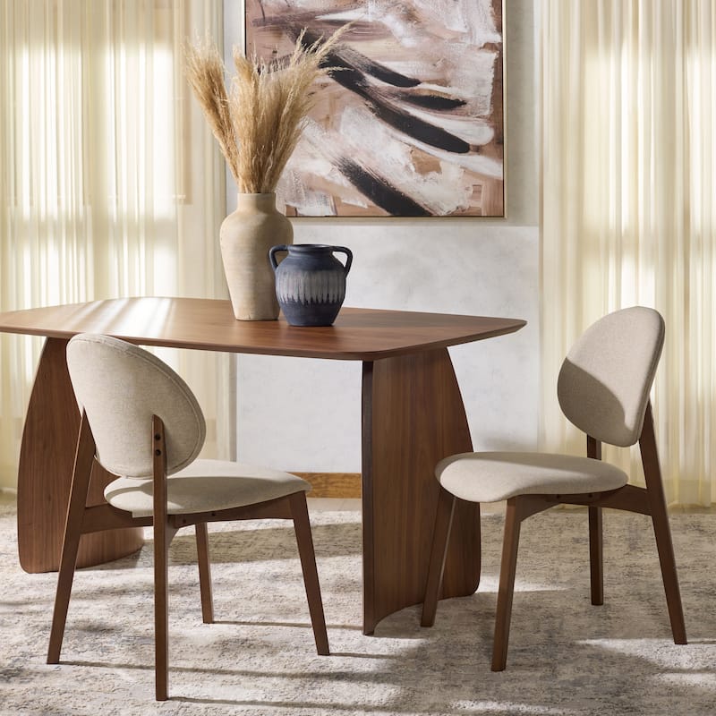 SAFAVIEH COUTURE Kayleen Wood Dining Chair (Set of 2) - 19"W x 23"D x 33"H