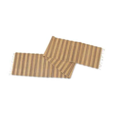 Novica Handmade Bohemian Roots Cotton Blend Table Runner
