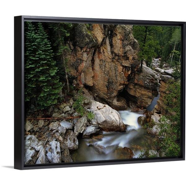 Shop High Angle View Of Pine Trees And Rocky Cliffs Along