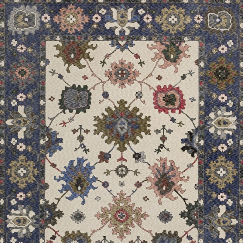 HomeRoots Floral Traditional Rectangle Area Rug - 155.12 in. x 118.11 in. x 0.28 in.