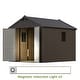 preview thumbnail 94 of 117, Patiowell 8' x 6' / 8' x 8' / 8' x 10 '/ 8' x 12' Plastic Outdoor Shed With Floor for Patio Furniture, Tools (Kick-It Shed)