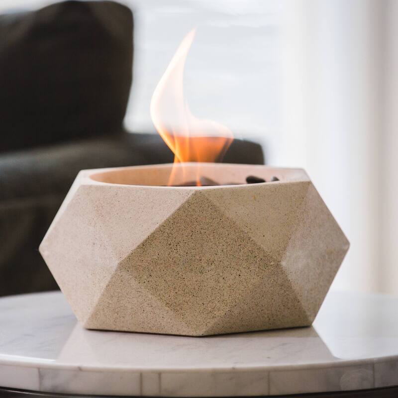 Geo Table Top Fire Bowl