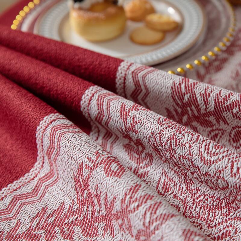 High Quality Washable Rectangle Polyester tablecloths, Wrinkle Resistant Washable Dining Room Table linen for Rectangle Table