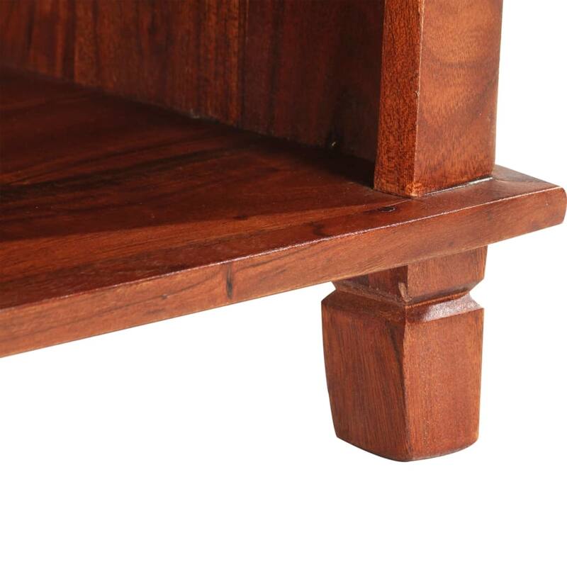 vidaXL Bedside Cabinet 15.7x11.8x19.7" Solid Acacia Wood - 15.7 x 11.8 x 19.7"