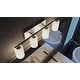 preview thumbnail 2 of 14, AFX Leo Vanity Light - Clear Glass Shade