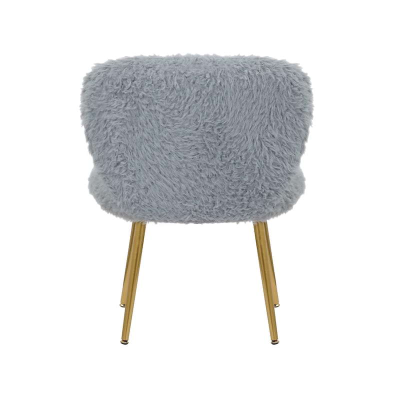Porthos Home Hazel Dining Chairs, Plush Upholstery, Gold Metal Legs