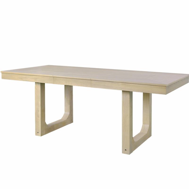 60-78" Expandable Dining Table Set - Rubberwood Legs