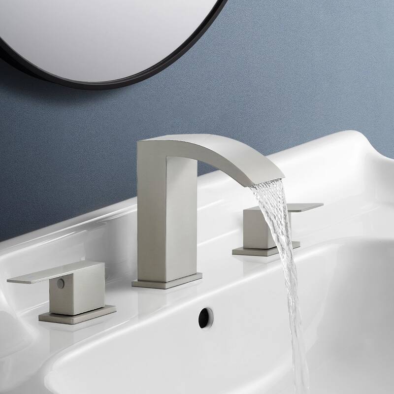 Topcraft Stainless Steel Two Handle Bathroom Sink Faucet