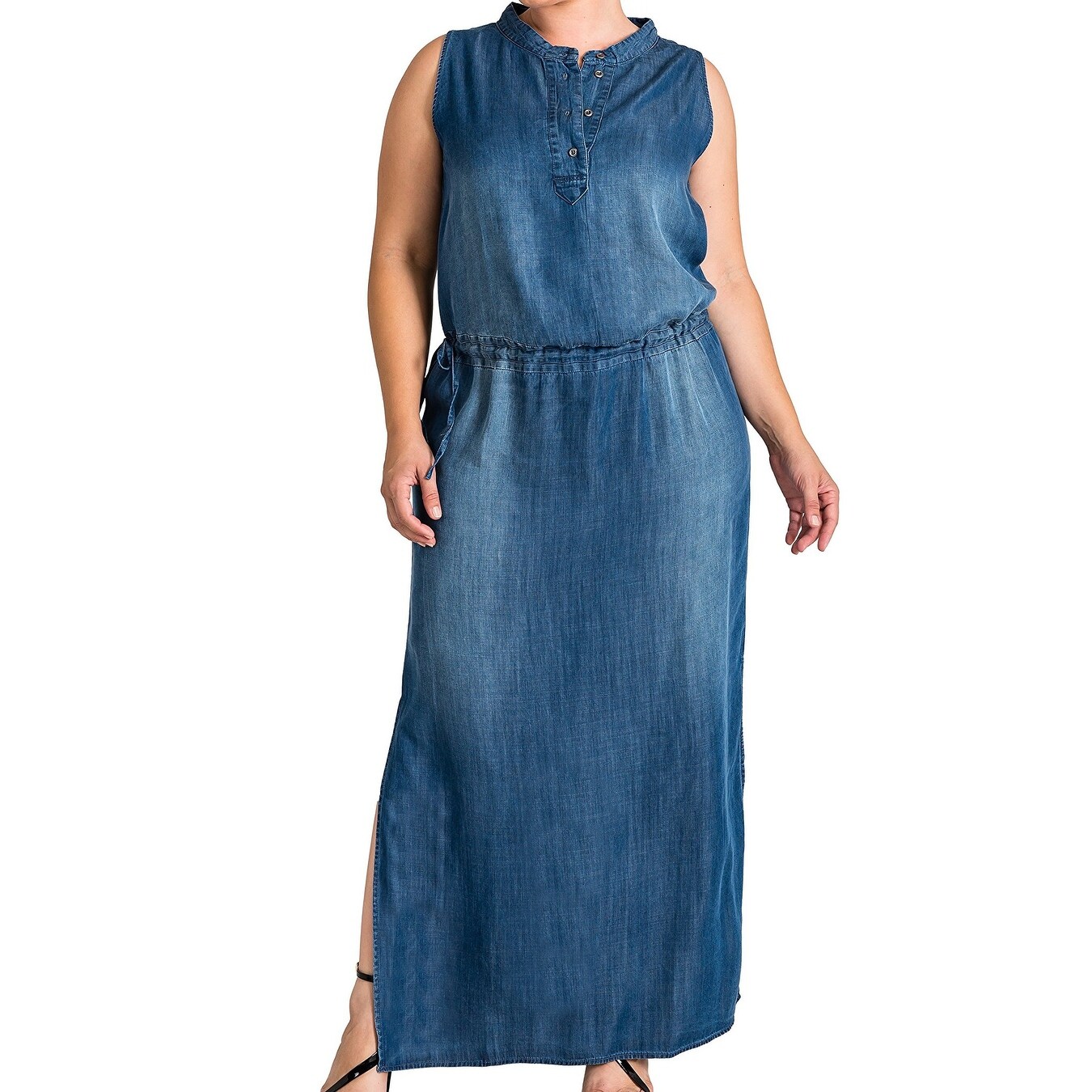 plus chambray dress