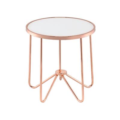 Frosted Glass Top Round Table