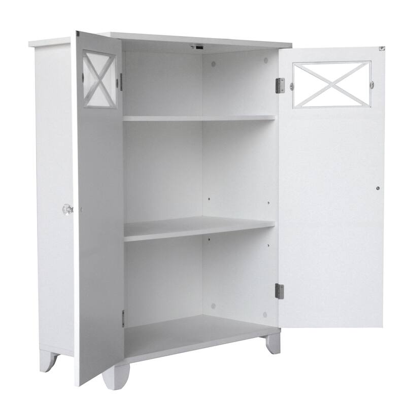 Teamson Home Dawson Freestanding Two-Door Floor Accent Cabinet