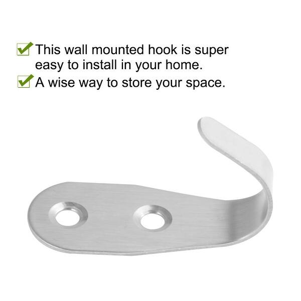 Shop Wall Hooks Stainless Steel Hook Scarf Key Hooks Cloth Holder