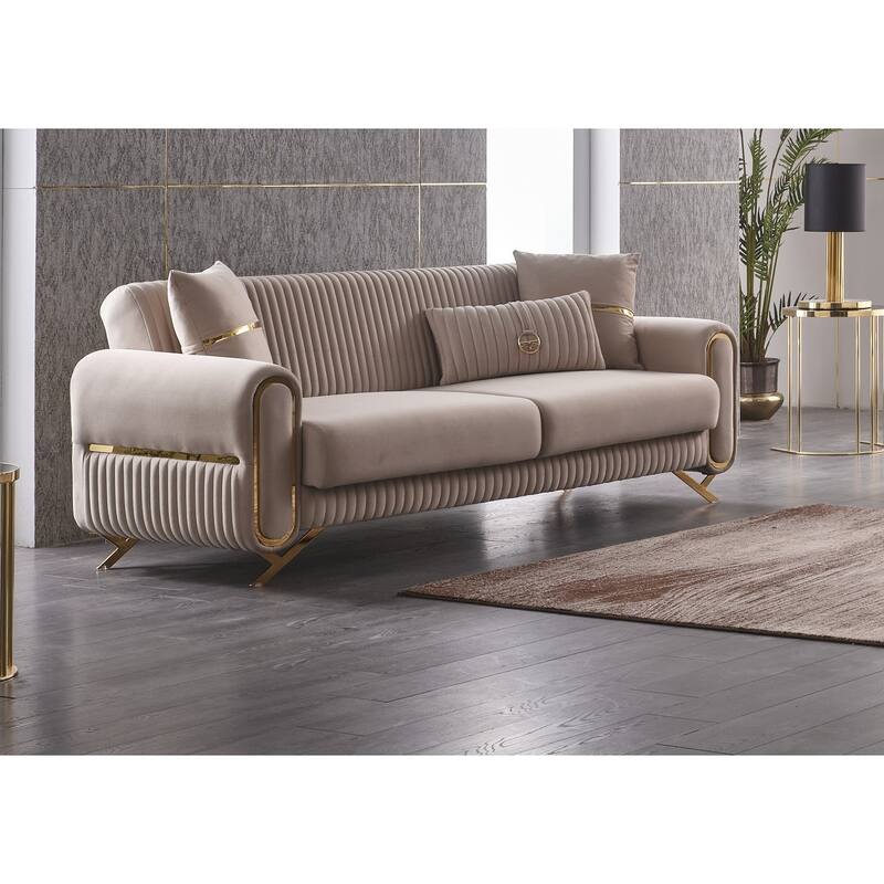 Revelstoke 4-Pieces Comfortable Sleeper Modern One Sofa One Loveseat Two Chair Living Room Set