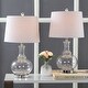 preview thumbnail 13 of 35, Edward 25" Glass LED Table Lamp, Mercury Silver/Brass Gold (Set of 2) by JONATHAN Y