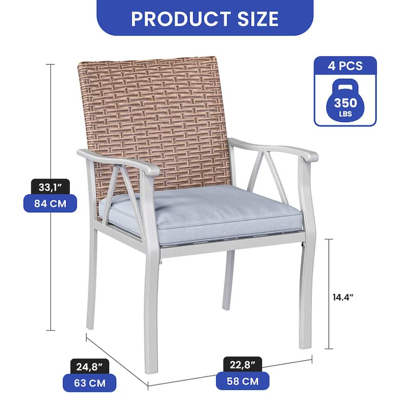 Moasis 5-Piece Patio Dining Set - 4 PCS