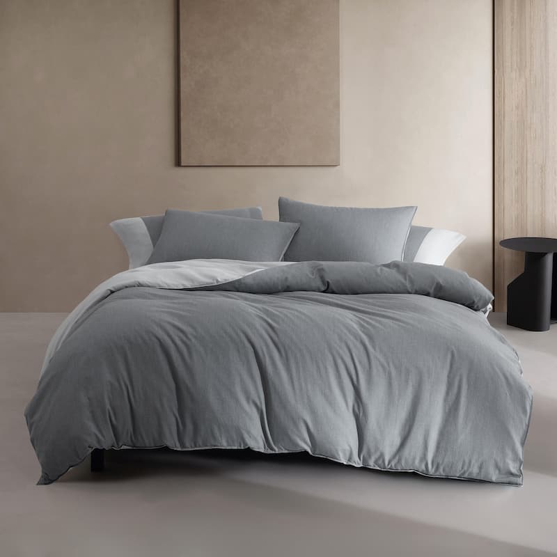 Calvin Klein Contrast Weave Reversible Duvet Cover Set