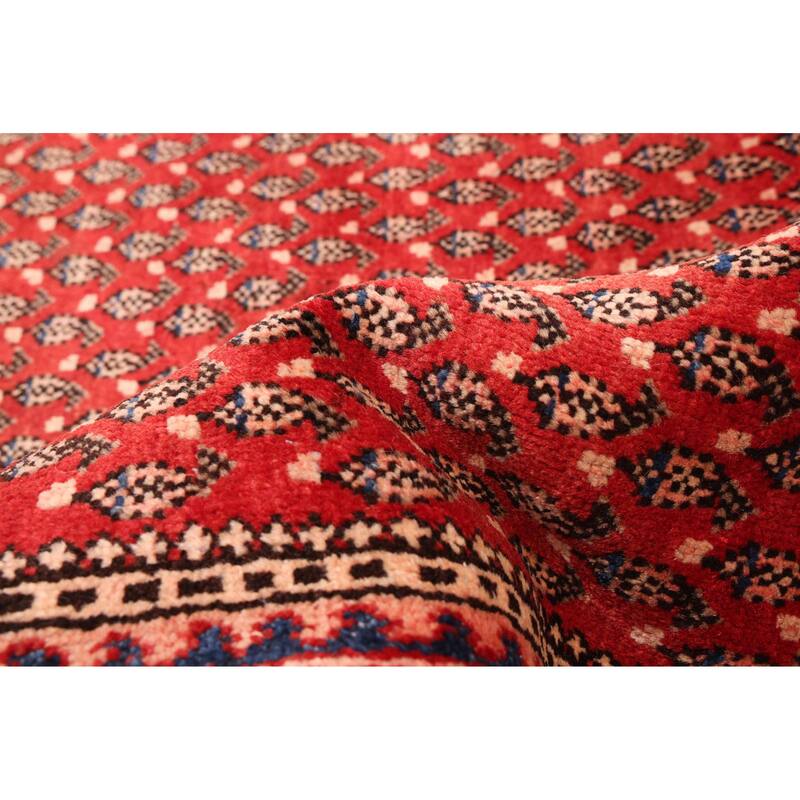 ECARPETGALLERY Hand-knotted Andelz Red Wool Rug - 4'4 x 7'1