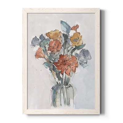 Watercolor Floral Arrangement I-Premium Framed Canvas - Ready to Hang
