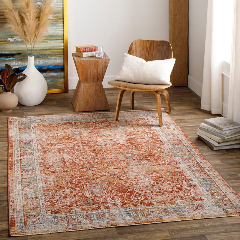 Livabliss Valina Traditional Area Rug - Rust - 9' x 12' 2"