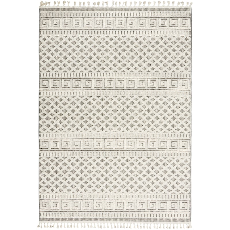 Nourison Elwood Contemporary Greek Key Lattice Geometric Area Rug