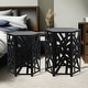 preview thumbnail 4 of 7, Adeco Set of 2 Hexagon Metal Nesting Side End Tables Set